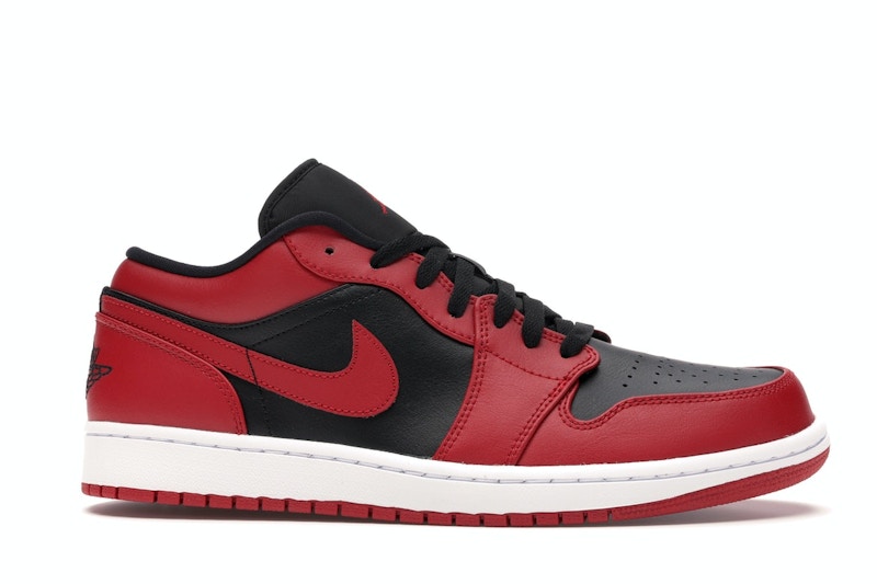 Air Jordan 1 Low Reverse Bred - Gym Red/Black-Gym Red-White - 553558-606 - 01