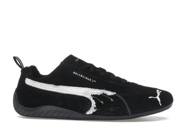 Balenciaga X Puma Speedcat Suede Distressed Black White - Black/White - 847146 WSDSD 1090 - 01