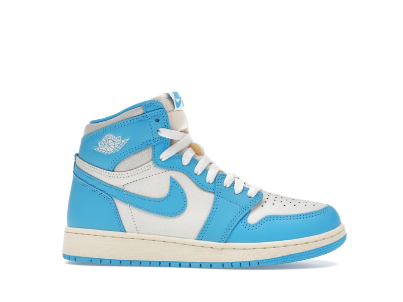Air Jordan 1 Retro High OG Unc Reimagined (GS) - Dark Powder Blue/Dark Powder Blue-Sail - FD1437-402 - 01