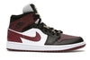 Air Jordan 1 Mid SE Black Dark Beetroot (W) - Black/Dark Beetroot-White - CZ4385-016 - 01