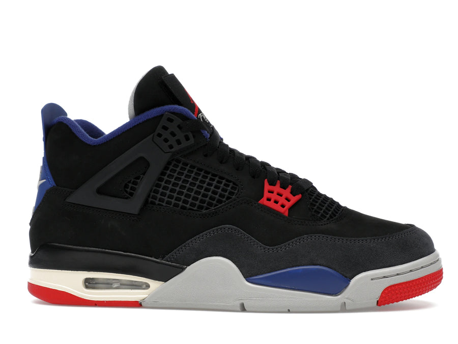 Air Jordan 4 Retro Rare Air - Black/Fire Red/Deep Royal Blue/Dark Smoke Grey/Tech Grey - (White) FV5029-003 - 01