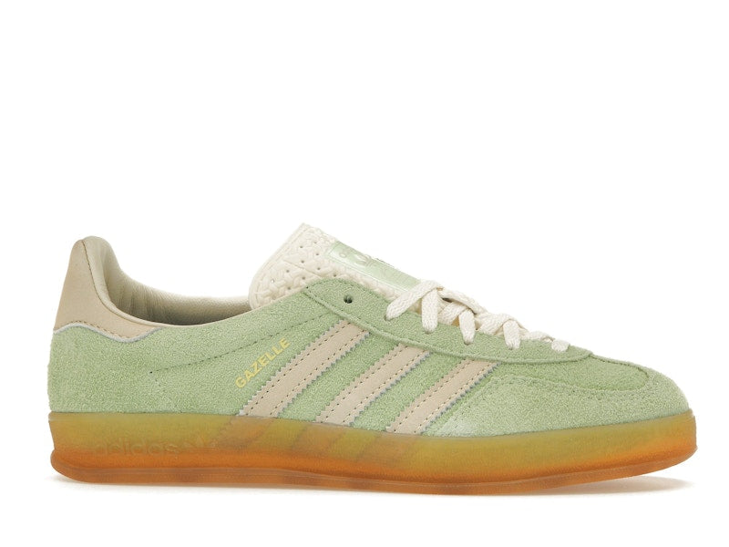 adidas Gazelle Indoor Semi Green Spark (Women's) - Semi Green Spark/Almost Yellow/Cream White - IE2948 - 01