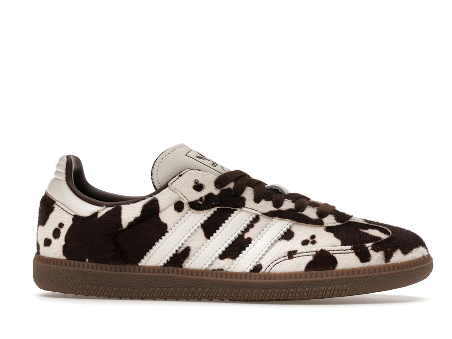 Adidas Samba OG Cow Print Dark Brown White - Dark Brown/Cloud White/Gum - KK2238 - 01