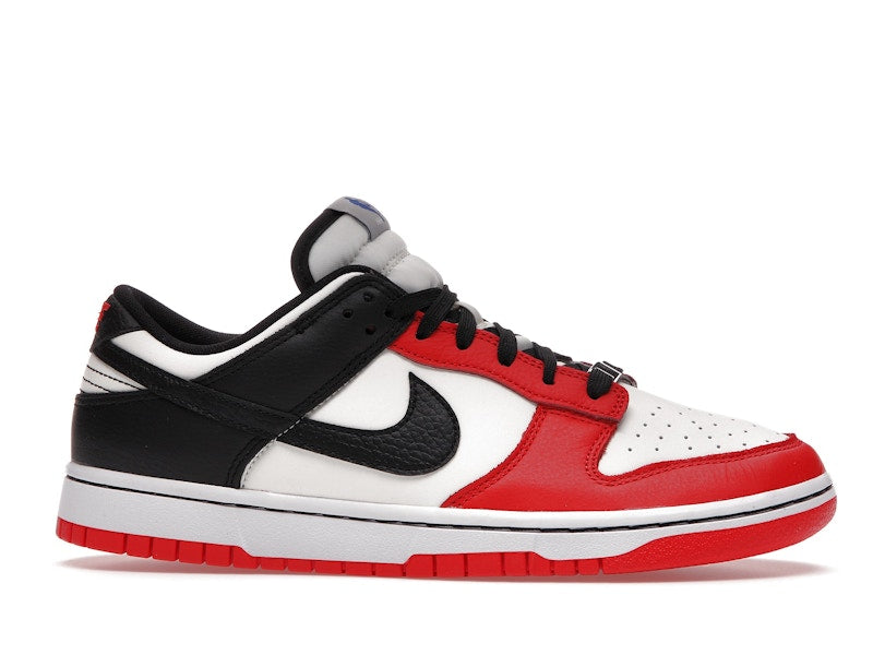 Nike Dunk Low EMB NBA 75th Anniversary Chicago - Sail/Black/Chile Red/Black - DD3363-100 - 01