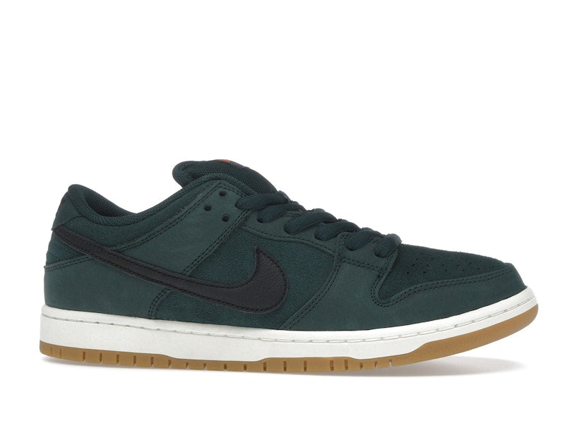 Nike SB Dunk Low Pro Deep Fir - Deep Fir/Black/Fir/Sail/Gum Light Brown/Safety Orange - FJ1674-300 - 01