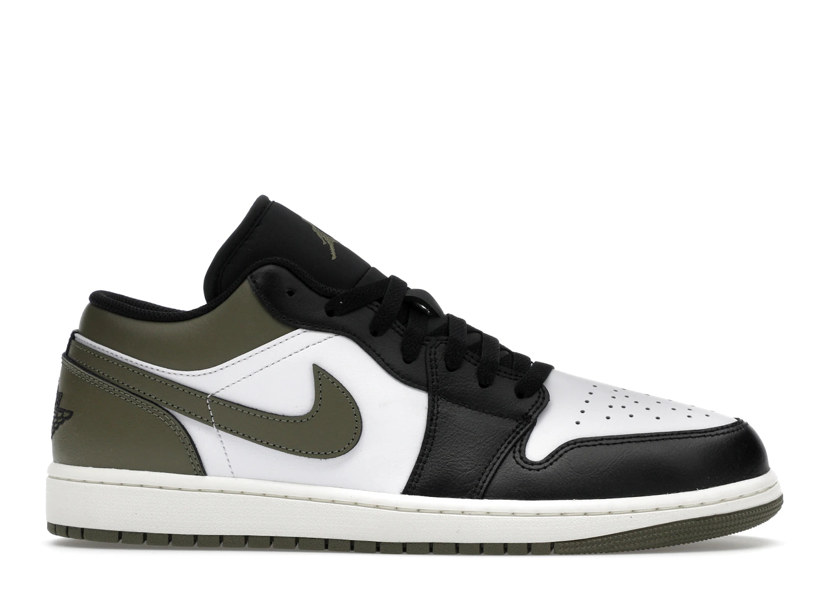 Air Jordan 1 Low Black Toe Medium Olive - Black/Medium Olive/White - 553558-092 - 01
