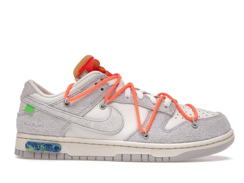 Nike Dunk Low Off White Lot 31 - Sail/Neutral Grey-Total Orange - DJ0950-116 - 01