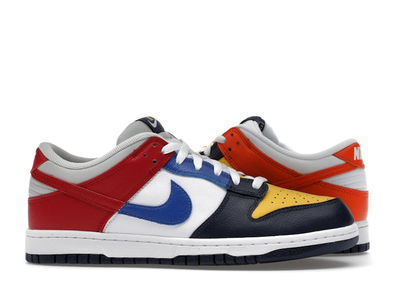 Nike Dunk Low QS CO.JP What The (2024) - Midnight Navy/Varsity Maize/Varsity Red/Neutral Grey/Varsity Royal/Orange Blaze - IB2051-400 - 01