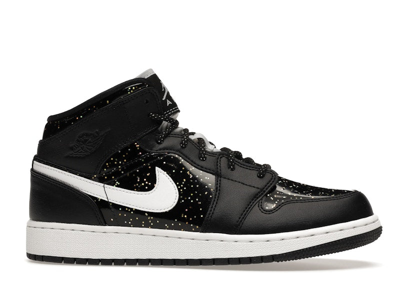 Air Jordan 1 Mid Black Speckle (GS) - visning 1