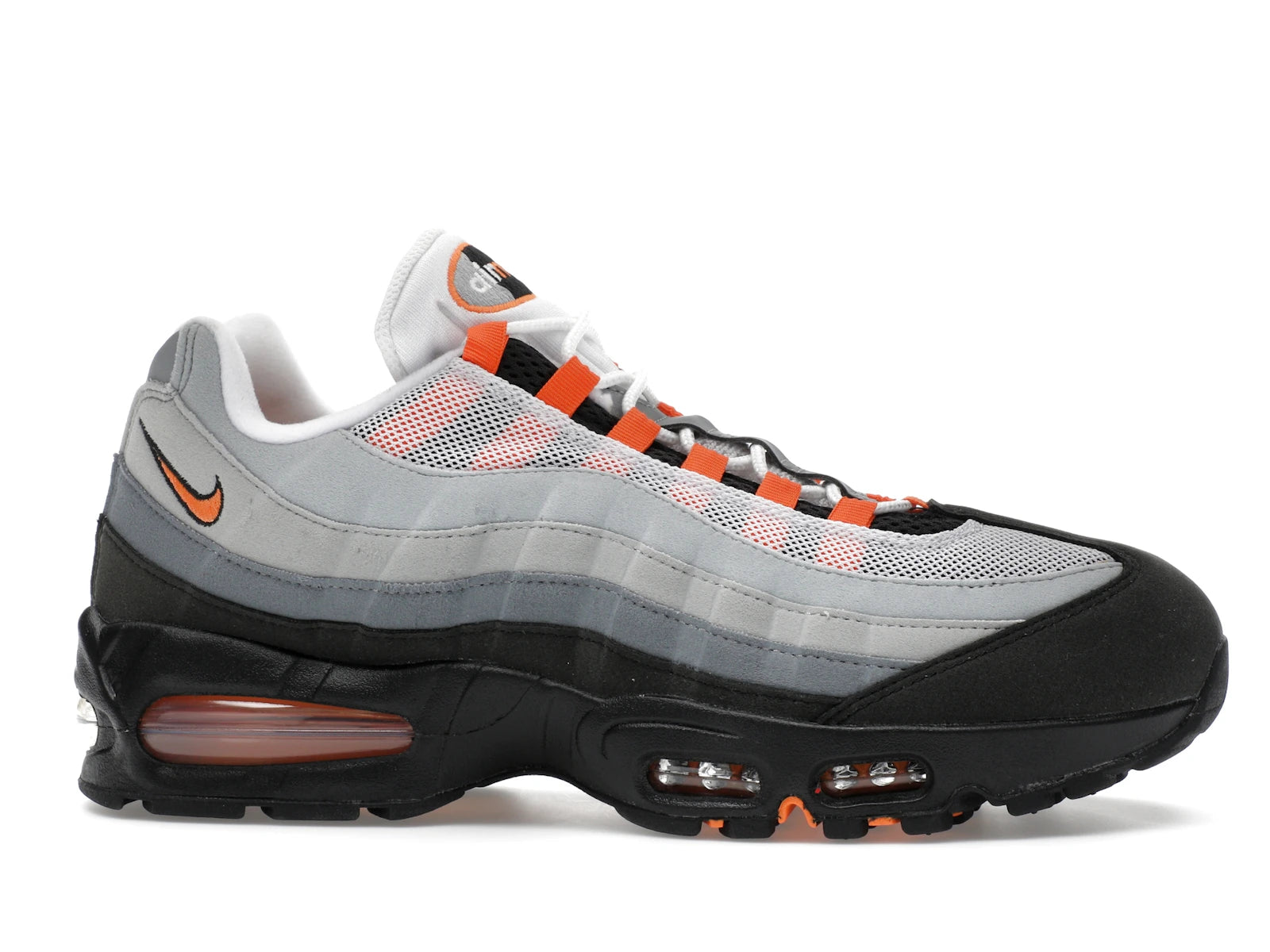 Nike Air Max 95 OG Big Bubble Bright Mandarin 20 (2025) - White/Wolf Grey/Light Smoke Grey/Bright Mandarin - HM4740-101 - 01