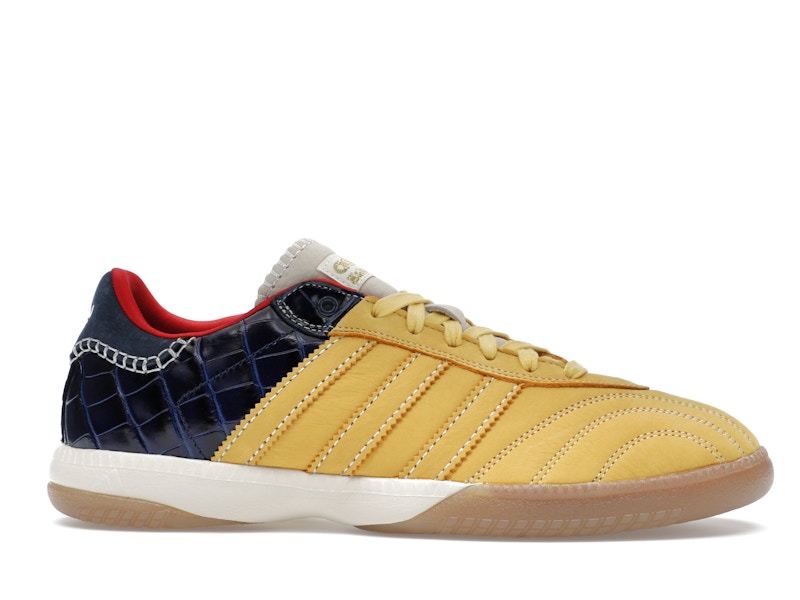 adidas Samba Millennium Wales Bonner Fade Gold Navy Croc - St Fade Gold/St Fade Gold/Collegiate Navy - IH8407 - 01
