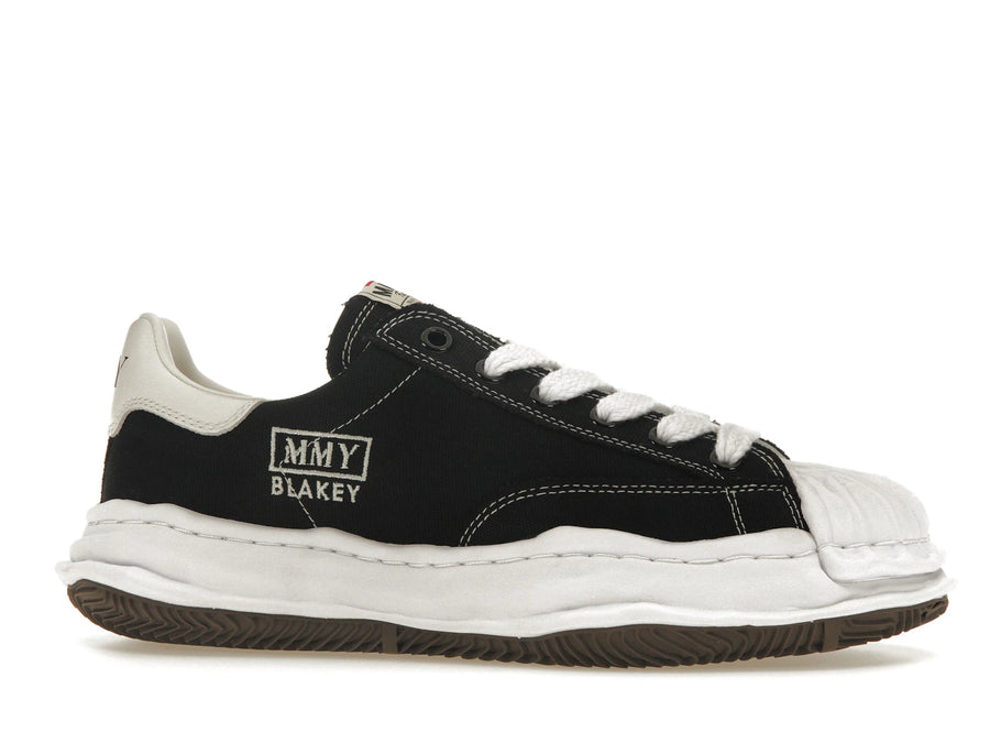 Mihara Yasuhiro Blakey OG Sole Canvas Low Black - Black/White - A08FW735 - 01