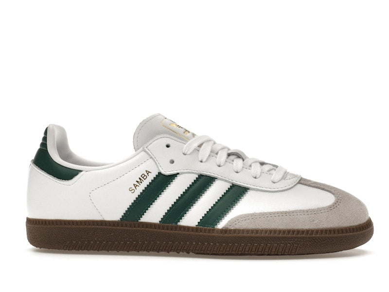 Adidas Samba OG Cloud White Collegiate Green - Cloud White/Collegiate Green/Clear Granite - JH8797 - 01