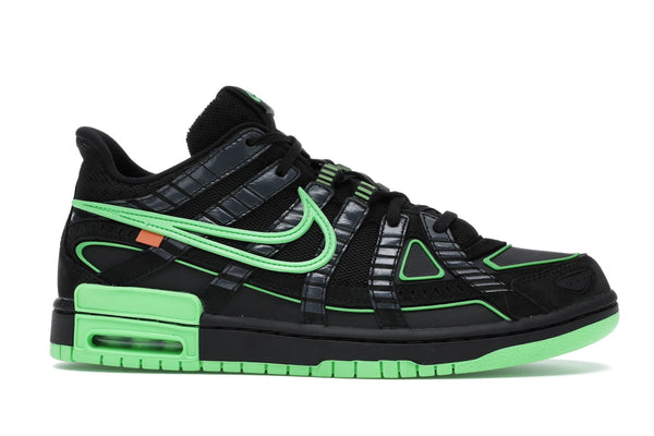 Nike Air Rubber Dunk Off White Green Strike - Black/White-Green Strike - CU6015-001 - 01