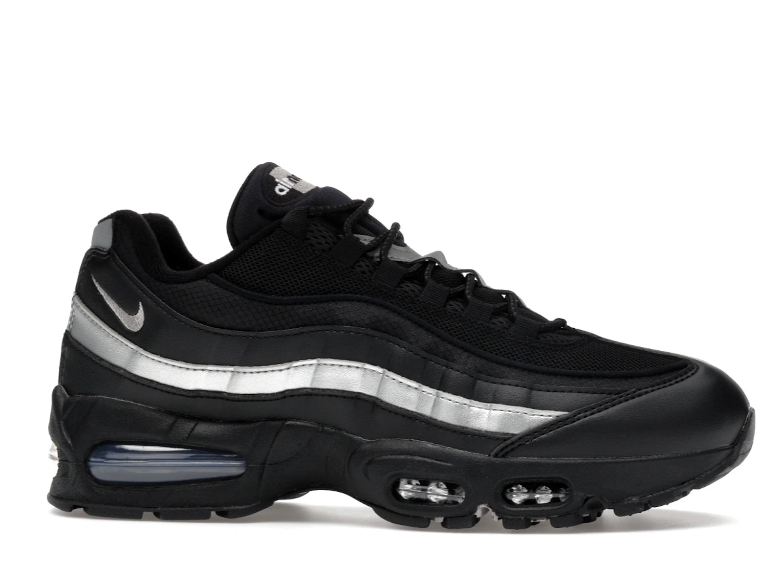 Nike Air Max 95 OG Big Bubble Black White Metallic Silver - Black/Black/White/Metallic Silver - IB1667-003 - 01