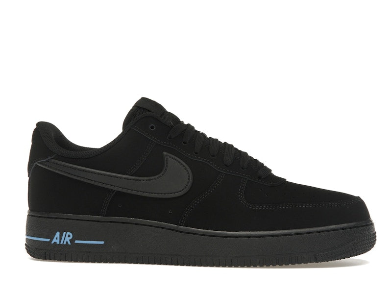 Nike Air Force 1 Low '07 SE Black University Blue - Black/Black/University Blue - HV6223-001 - 01