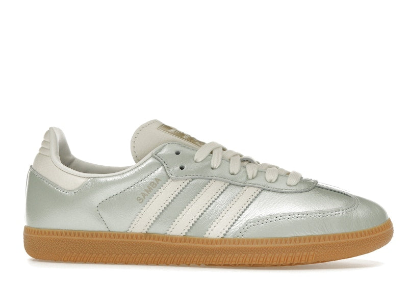 adidas Samba OG Linen Green Metallic (Women's) - Linen Green Metallic/Off White/Cyber Metallic - IG1965 - 01