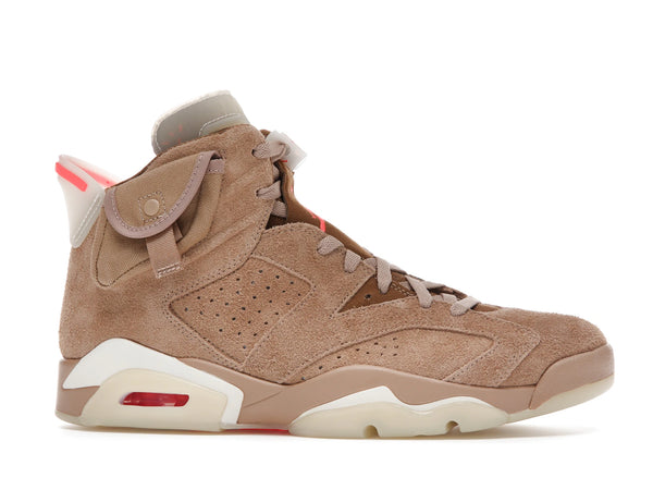 Air Jordan 6 Retro Travis Scott British Khaki - British Khaki/Sail-Bright Crimson - DH0690-200 - 01