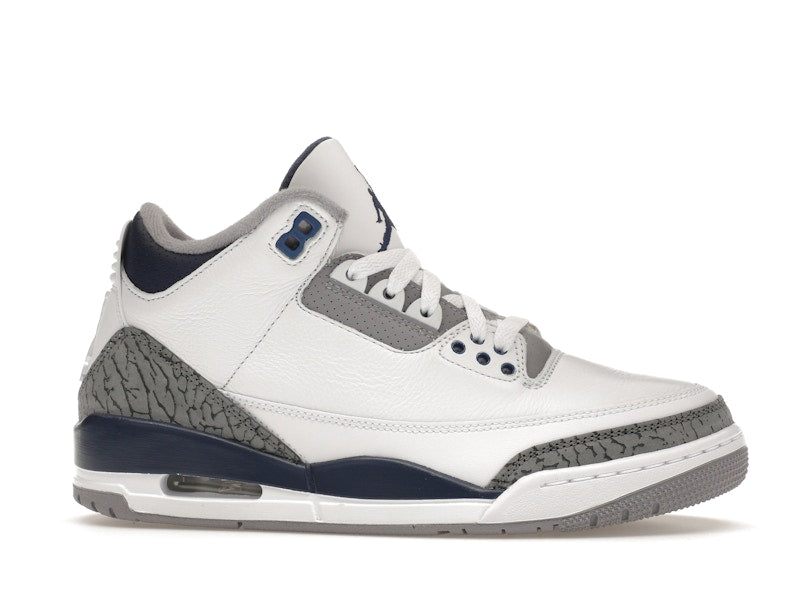 Air Jordan 3 Retro Midnight Navy - White/Cement Grey/Black/Midnight Navy - CT8532-140 - 01