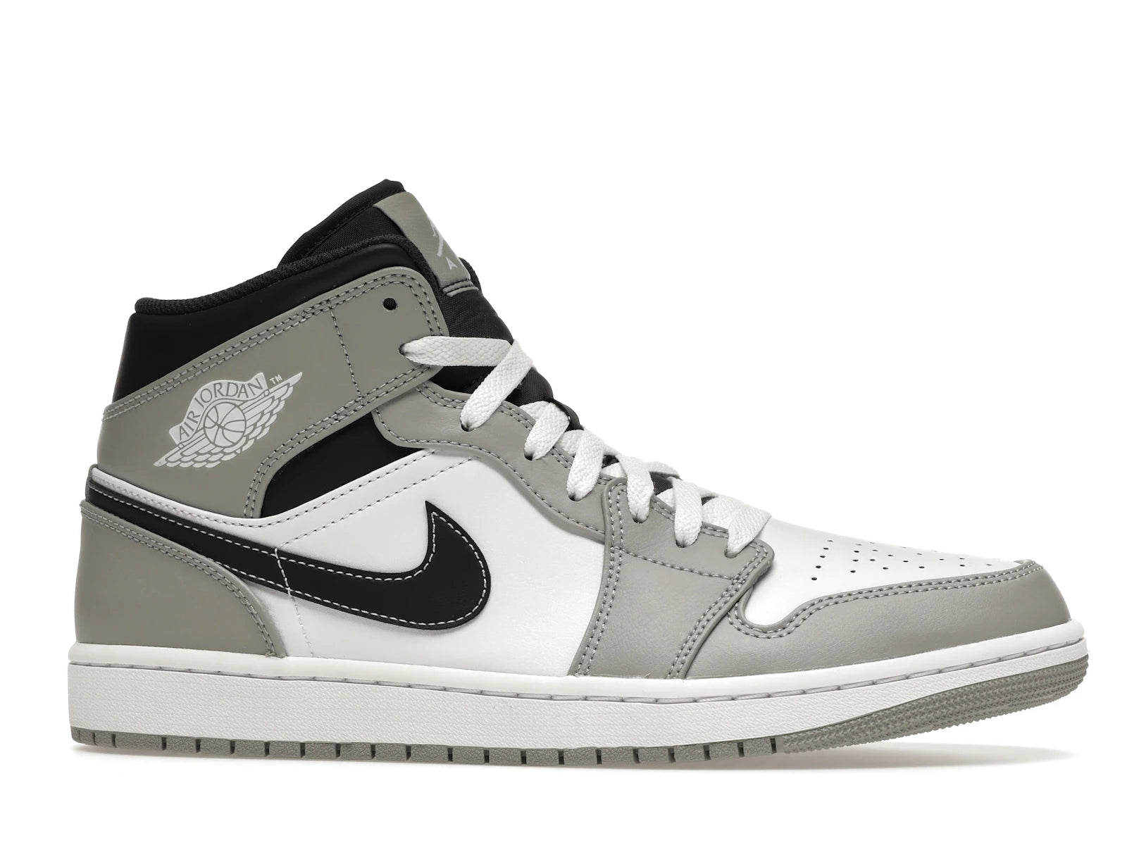Air Jordan 1 Mid Light Smoke Grey Anthracite - Light Smoke Grey/White/Anthracite - 554724-078 - 01