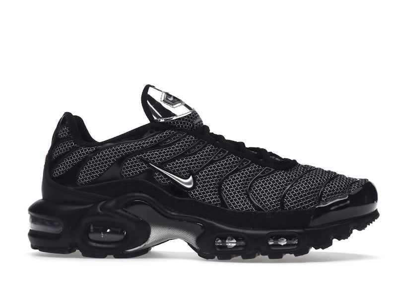 Nike Air Max Plus Black Suede Silver (Women's) - Black/Black/Silver - DQ0850-001 - 01