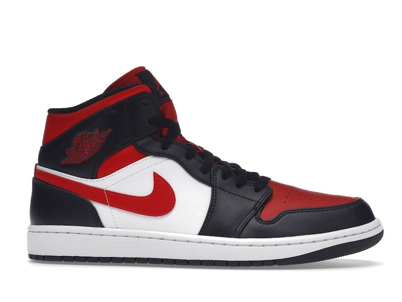 Air Jordan 1 Mid White Black Red (2022) - White/Black-Red - 554724-079 - 01