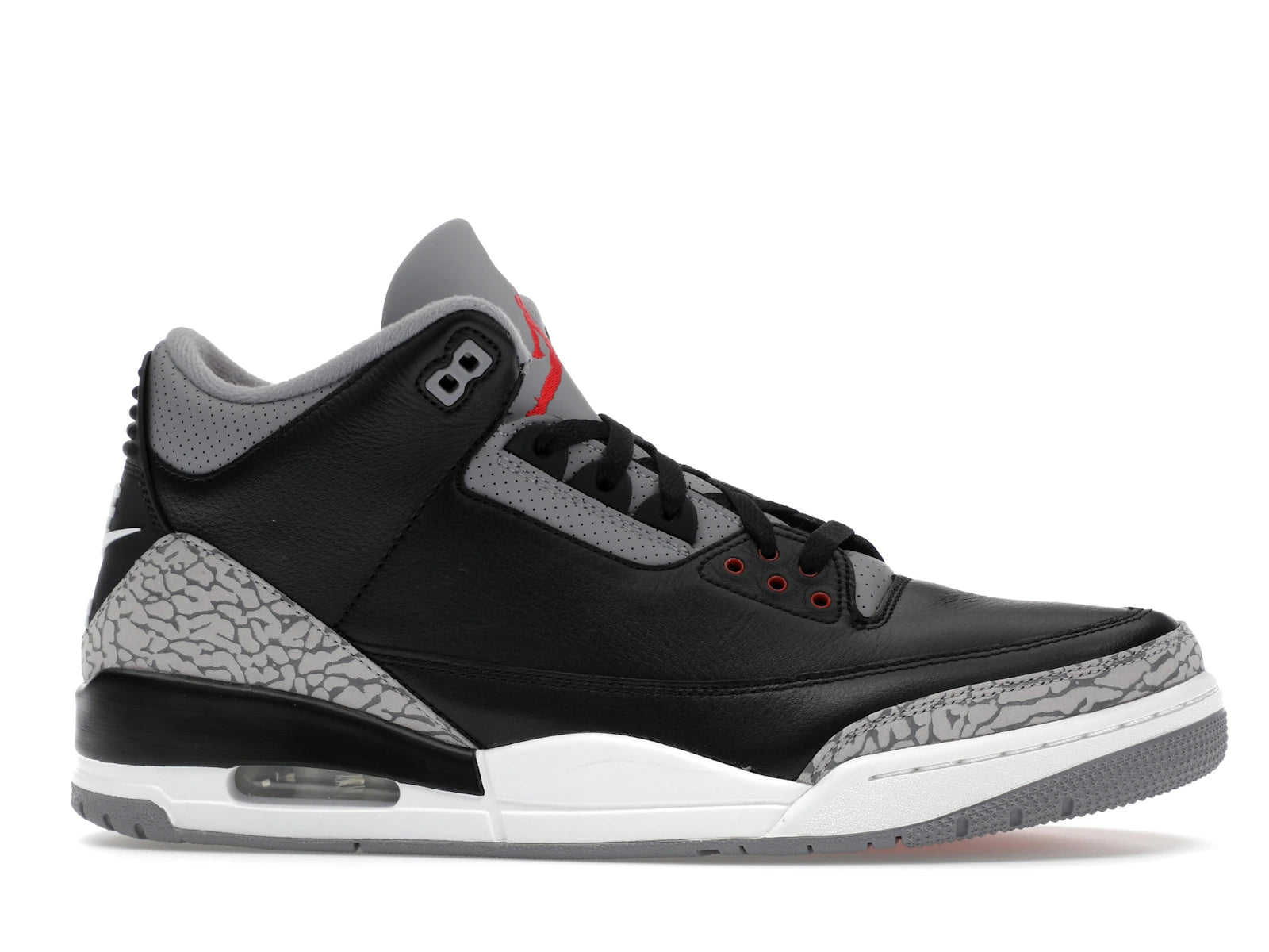 Air Jordan 3 Retro Black Cement (2024) - Black/Fire Red/Cement Grey/Sail - DN3707-010 - 01