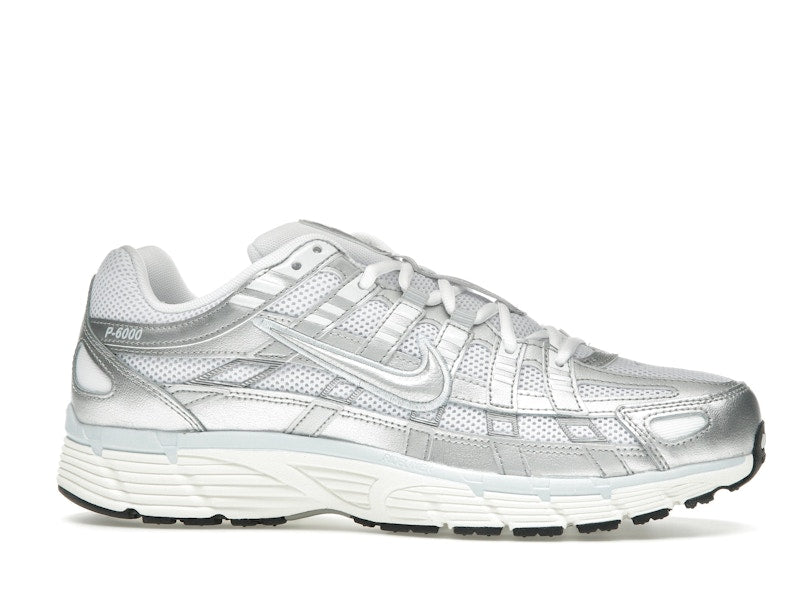 Nike P-6000 White Blue Tint Sail Metallic Silver (Women's) - White/Blue Tint/Sail/Metallic Silver - BV1021-106 - 01