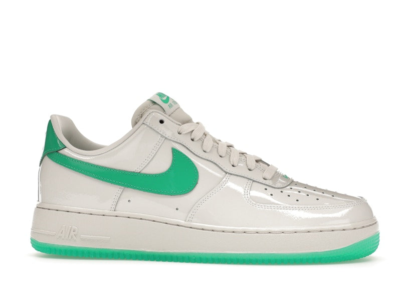 Nike Air Force 1 Low '07 Patent Platinum Tint Stadium Green - Platinum Tint/Stadium Green - HF4864-094 - 01