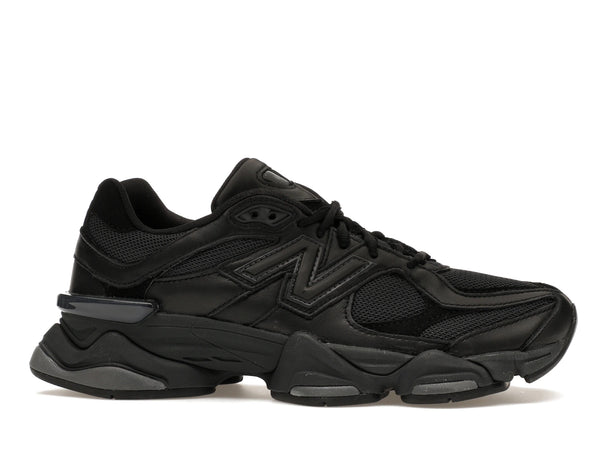 New Balance 9060 Triple Black Leather - U9060NRI - 01
