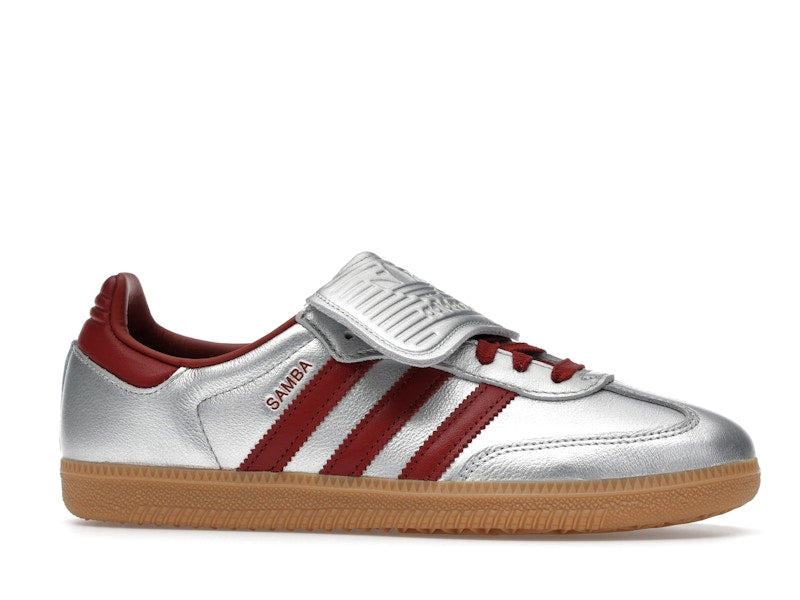 Adidas Samba Lt Silver Metallic Ruby Gum - Silver Metallic/Preloved Ruby/Gum 3 - JH5707 - 01