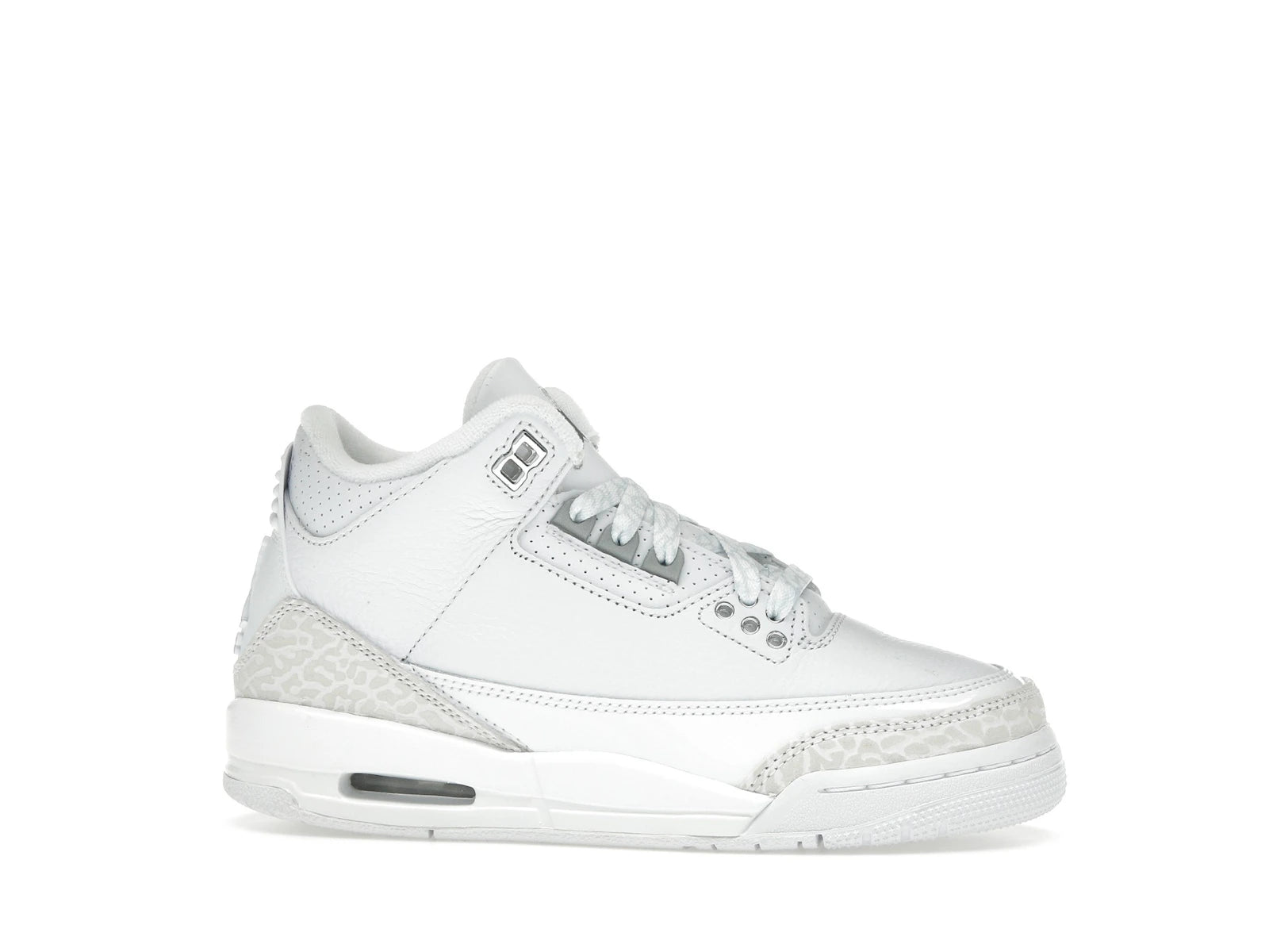 Air Jordan 3 Retro Pure Money (2025) (GS) - White/White/Metallic Silver - DM0967-111 - 01