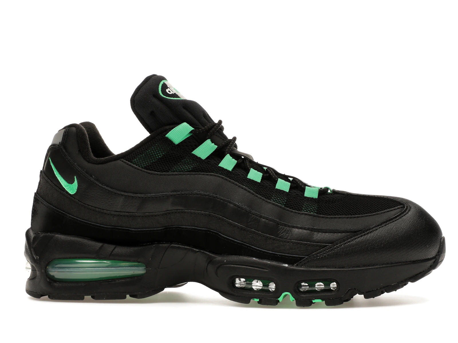 Nike Air Max 95 OG Big Bubble Black Green Shock - Black/Black/Pearl Grey/Green Shock - IB1667-002 - 01