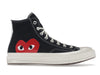 Converse Chuck Taylor All Star 70s Hi Comme Des Garcons Play Black - Black/White/High Risk Red - 150204C/A08791C - 01