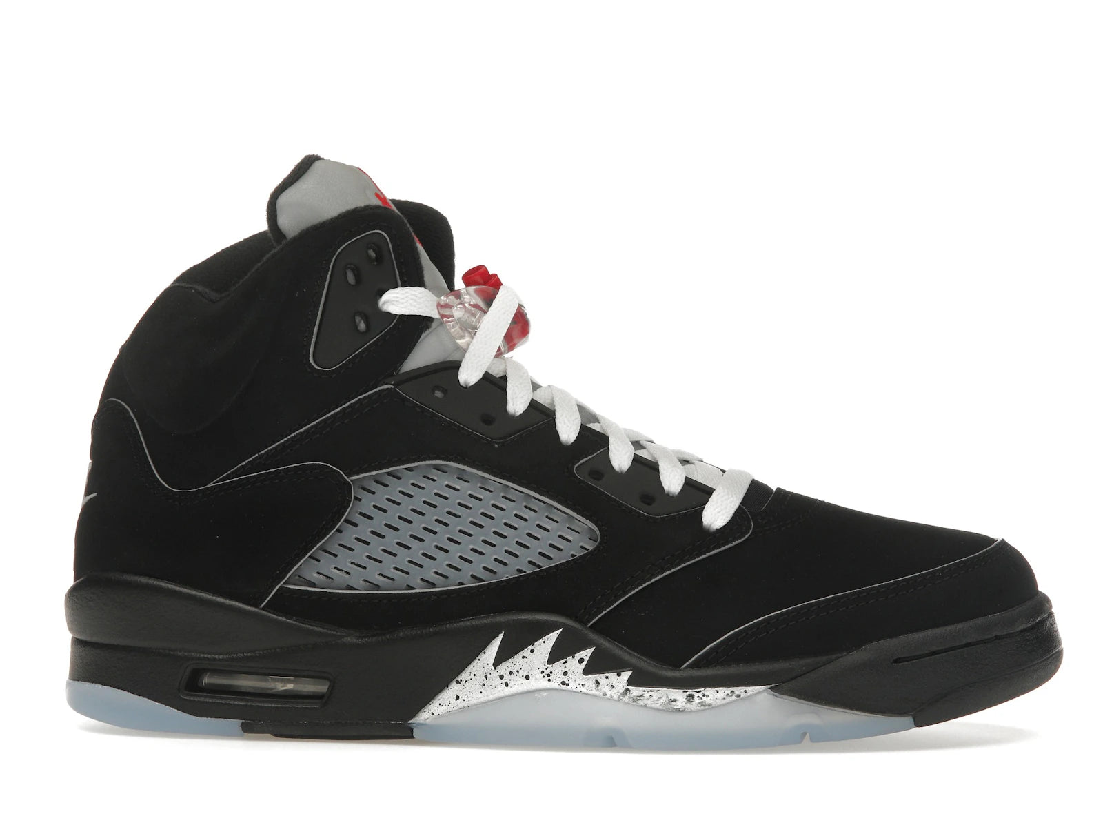 Air Jordan 5 Retro OG Black Metallic Reimagined - Black/White-Metallic Silver-Fire Red - HF3975-001 - 01
