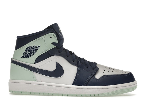 Air Jordan 1 Mid Blue Mint - Mystic Navy/Mint Foam-White - 554724-413 - 01