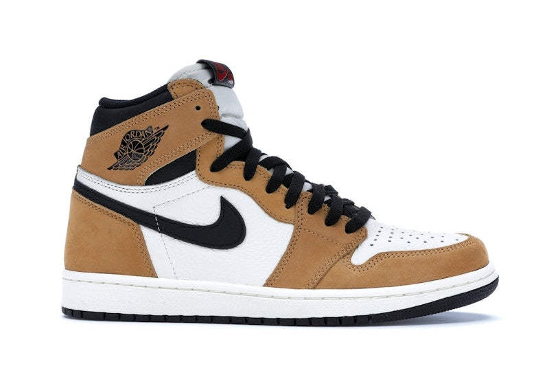 Air Jordan 1 Retro High Rookie Of The Year - Golden Harvest/Black-Sail - 555088-700 - 01