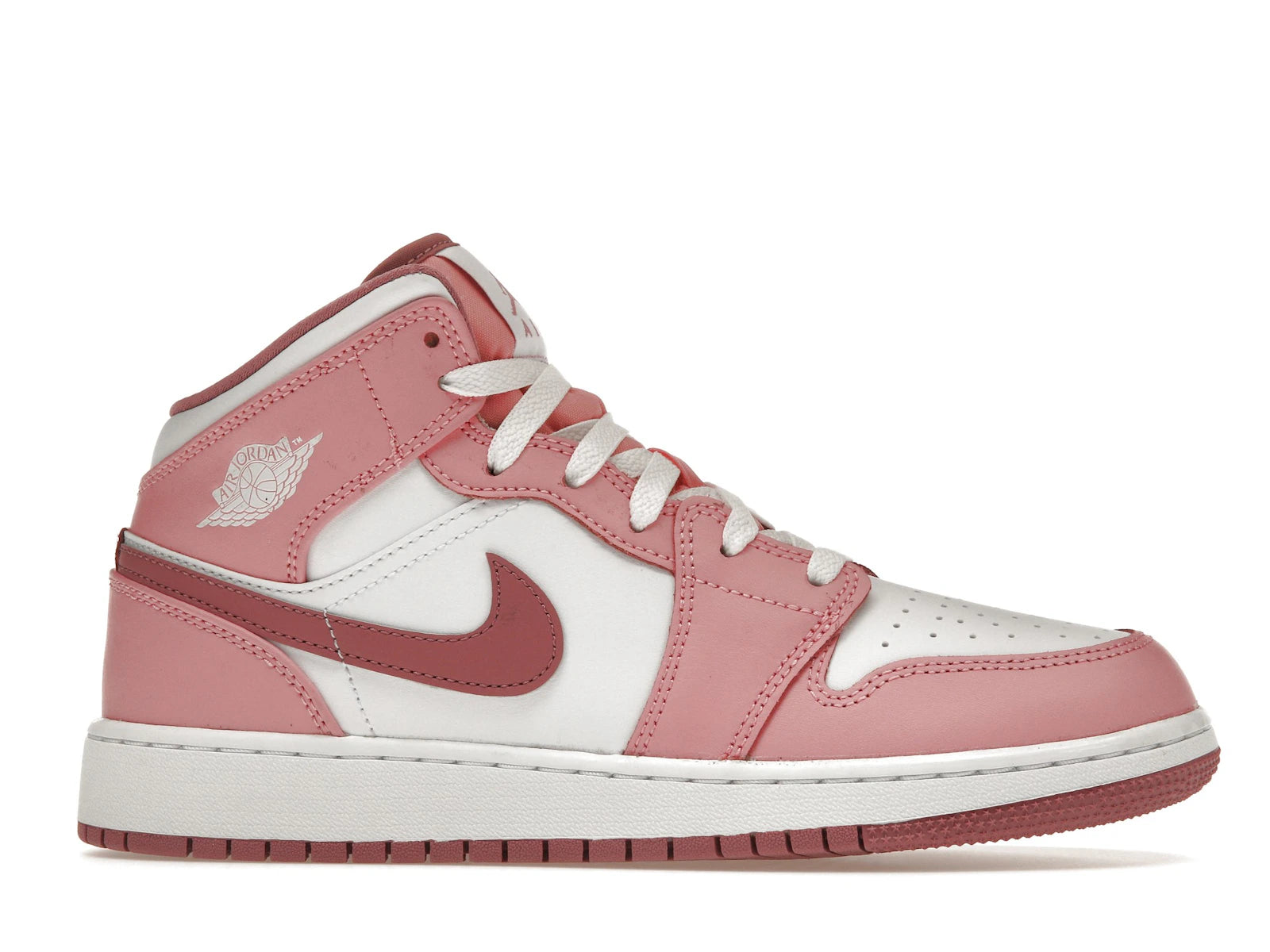 Air Jordan 1 Mid Valentines Day (2023) (GS) - Coral Chalk/Desert Berry/White - DQ8423-616 - 01