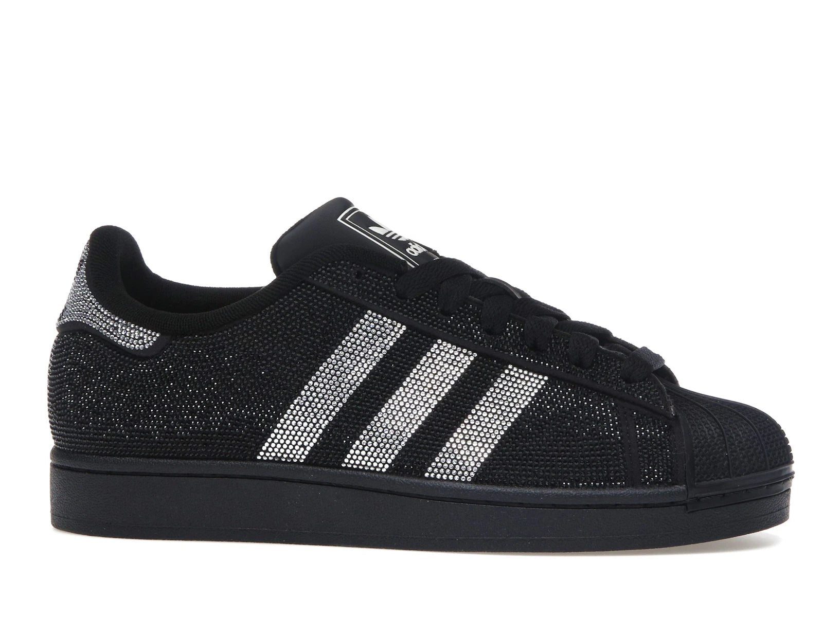 Adidas Superstar II Rhinestone Black Silver - Core Black/Silver Metallic/Off White - IH4200 - 01