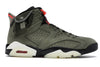 Air Jordan 6 Retro Travis Scott - Medium Olive/Black-Sail-University Red - CN1084-200 - 01