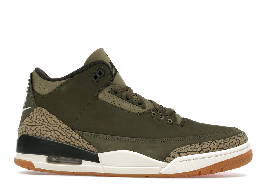 Air Jordan 3 Retro Family Affair - Medium Olive/Sequoia/Neutral Olive/Sail/Total Crimson - DN3707-202 - 01