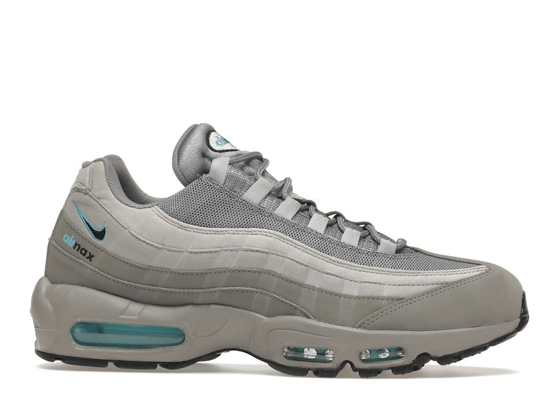 Nike Air Max 95 Retro Logo Grey Aqua - Grey/Aqua-Black - CV1635-001 - 01