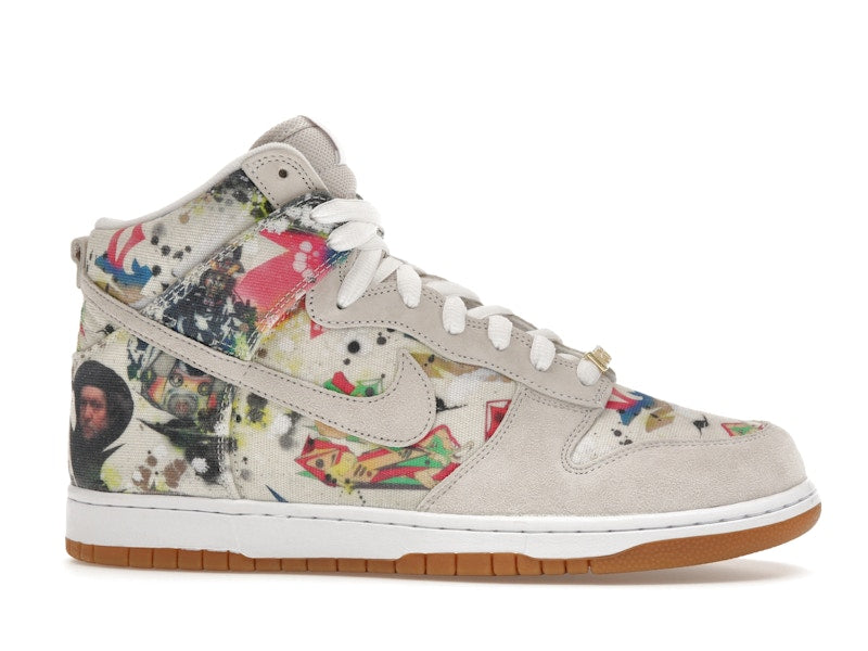 Nike SB Dunk High Supreme Rammellzee - White/White-Multi-Color - FD8779-100 - 01