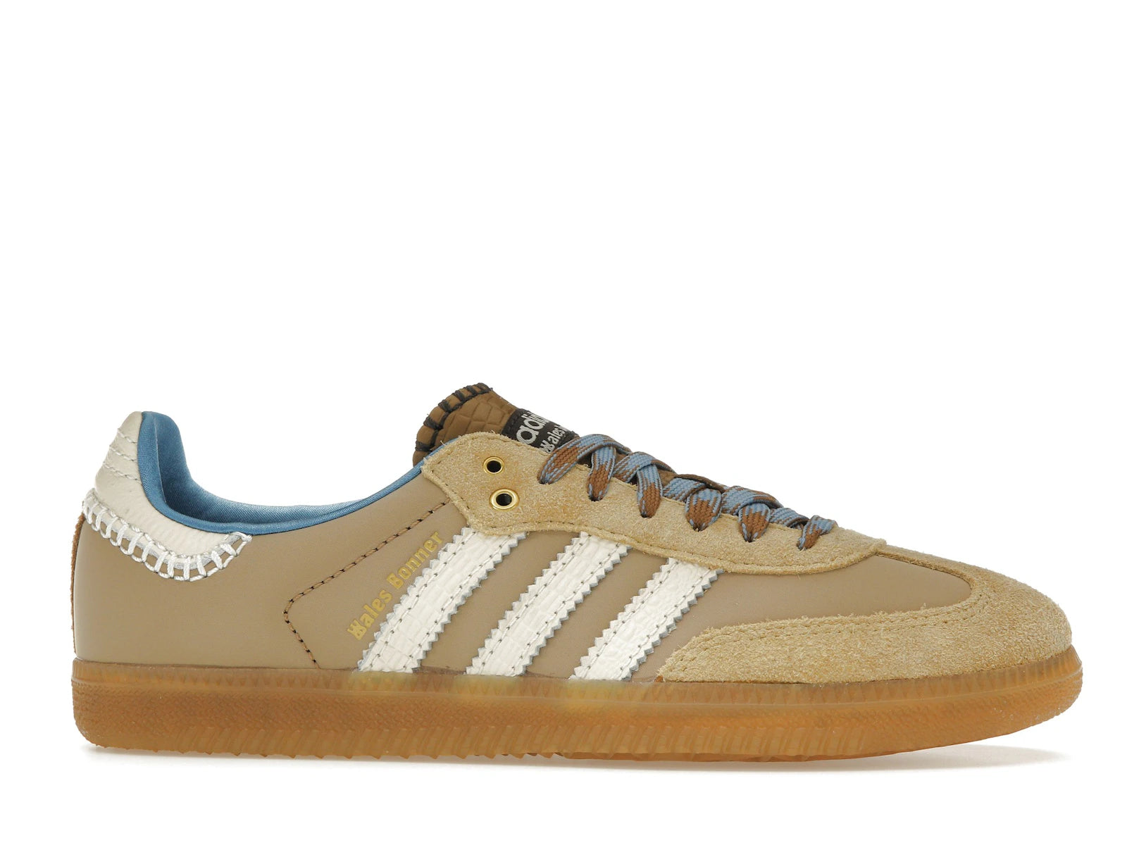 Adidas Samba Nylon Wales Bonner Desert White - Desert White/Wonder White/Ash Blue - IH3261 - 01