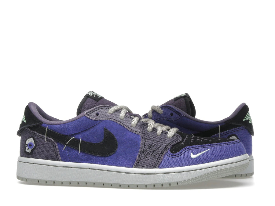 Air Jordan 1 Retro Low OG Zion Williamson Voodoo Alternate - Regency Purple/Vapor Green/Black/Dark Raisin/Daybreak/Light Silver - IH2309-500 - 01