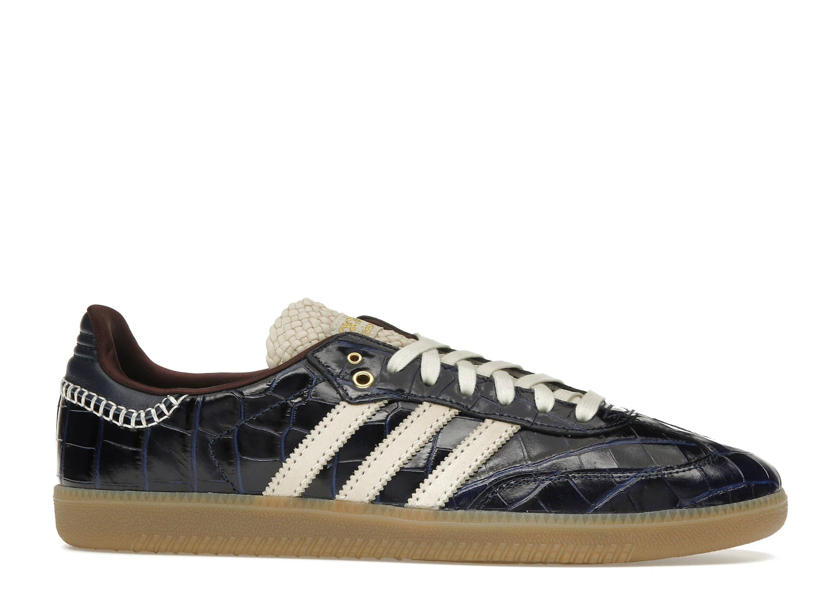 Adidas Samba Wales Bonner Navy Croc - Collegiate Navy/Wonder White/Night Red - JH9825 - 01