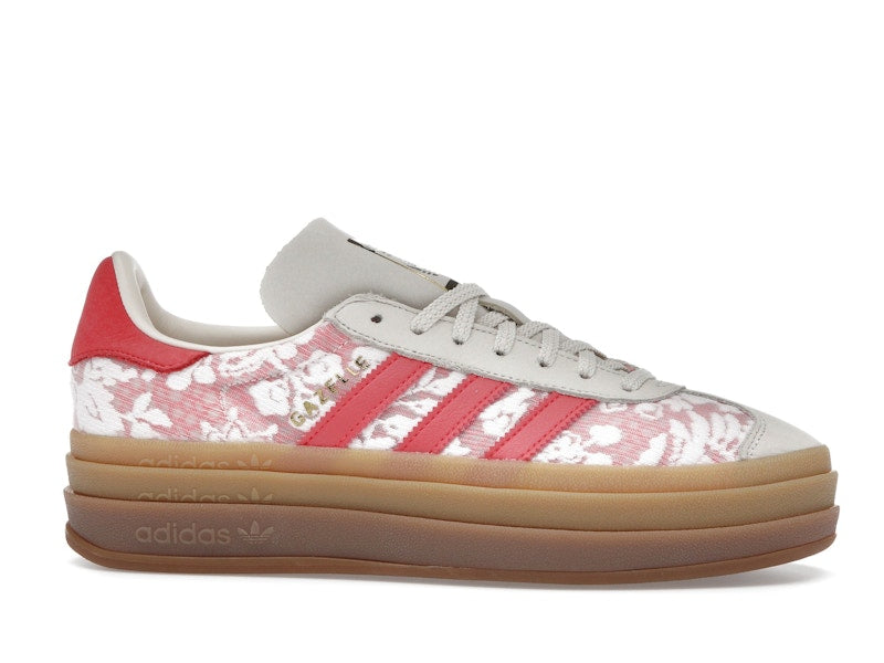 adidas Gazelle Bold Liberty London Better Scarlet (Women's) - Cloud White/Cream White/Better Scarlet - JR8885 - 01