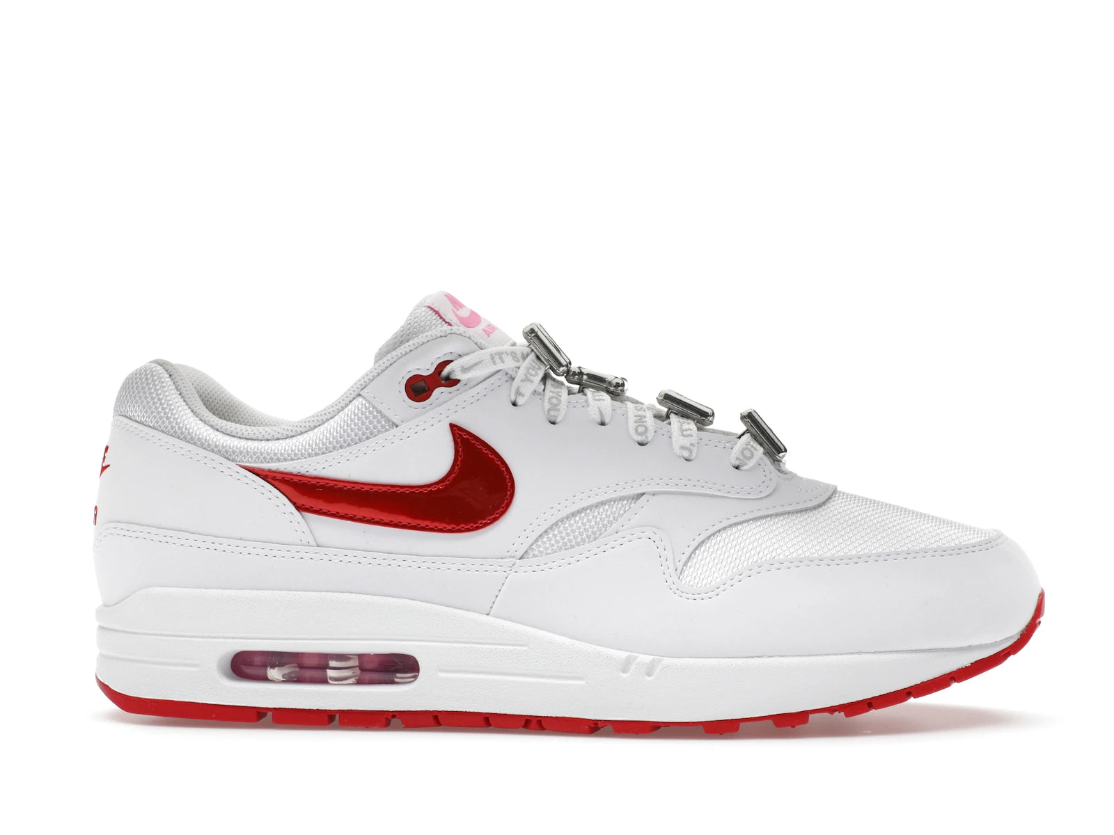 Nike Air Max 1 PRM Valentines Day White - White/University Red/Playful Pink - HV2303-100 - 01