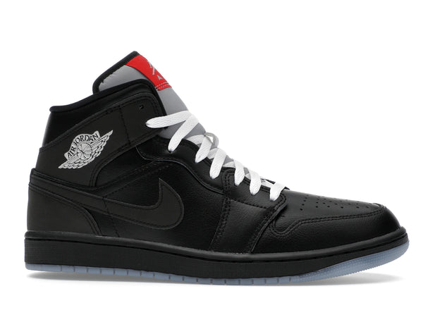 Air Jordan 1 Mid SE Black Metallic Reimagined - Black/Silver Metallic/University Red - HV5177-010 - 01
