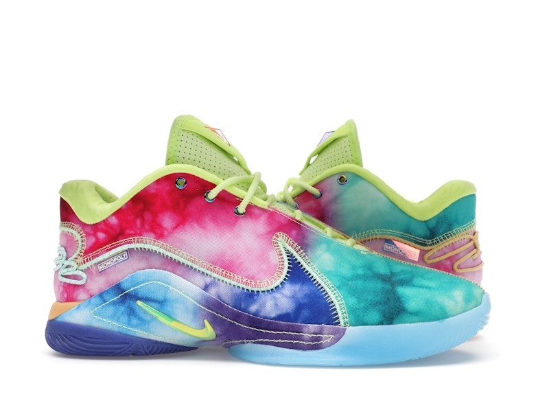 Nike LeBron 22 What the Monopoly Tie-Dye (Translucent Outsole) - Mint Foam/Cerise/Light Lemon Twist/Aquarius Blue/Persian Violet/Pink Foam - HV8080-300 - 01